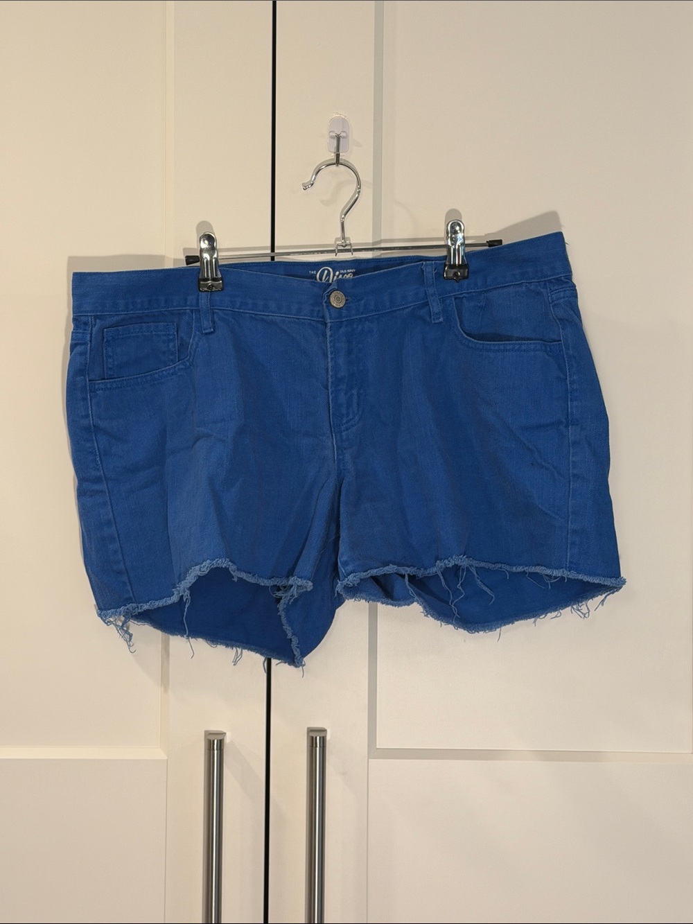 Old Navy Blue Frayed Hem Denim Shorts